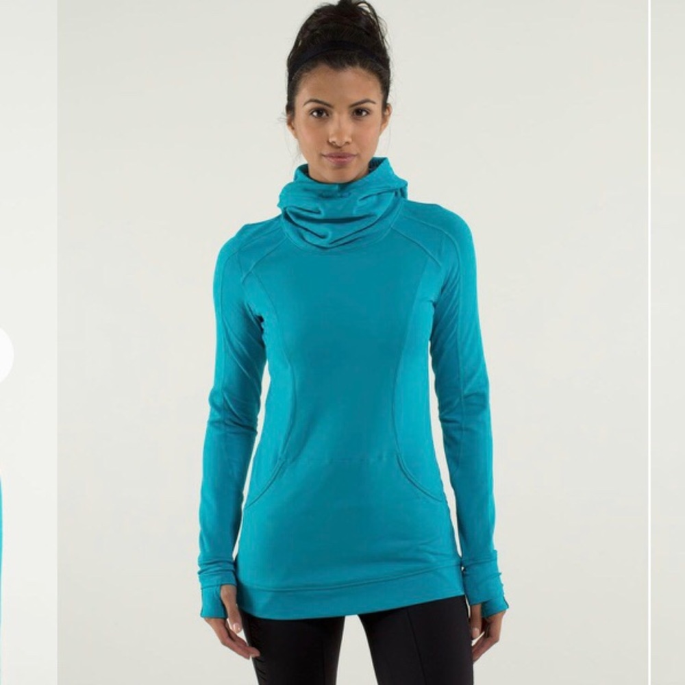 EUC Lululemon Base Runner Hoodie in Turquoise
